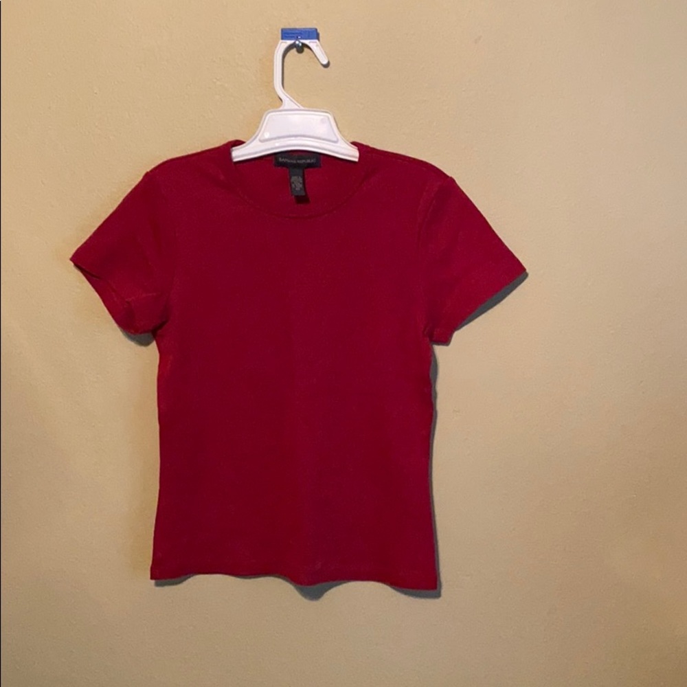 Banana Republic Red women XS stretchy shirt